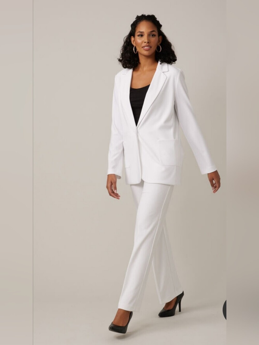 Joseph Ribkoff Fit Formal Blazer Style 221317 White Size 12 NWT